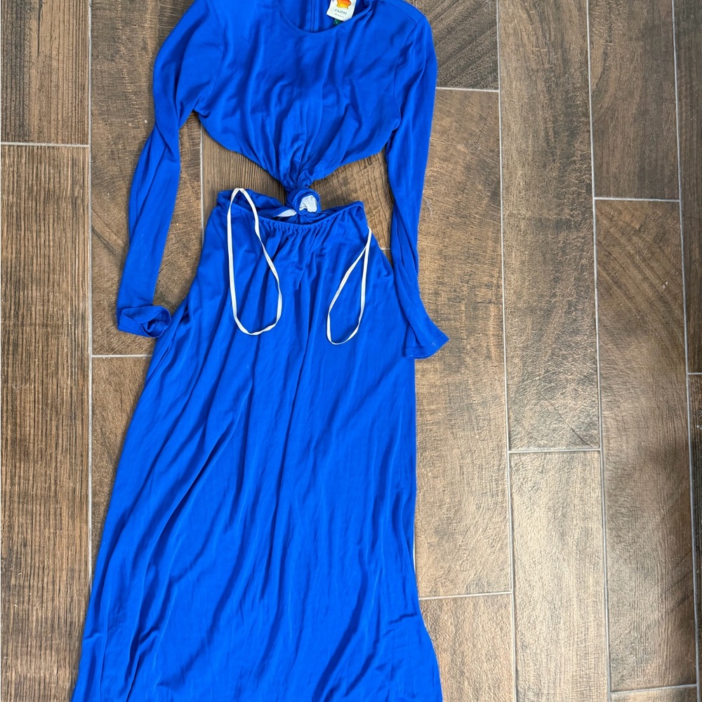 FARM Rio Blue Maxi Dress